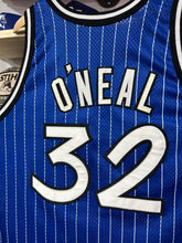 Load image into Gallery viewer, Vintage 90s Champion Orlando Magic Authentic Shaq Pinstriped Jersey Size 48 XL
