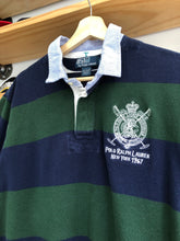 Load image into Gallery viewer, Vintage Polo Ralph Lauren Striped Crest Collared Shirt Size XL
