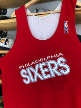 Load image into Gallery viewer, Vintage Champion Philadelphia 76ers Practice Mesh Reversible Jersey Size Large
