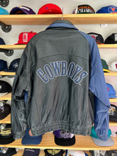 Load image into Gallery viewer, Vintage 90s Logo Athletic Dallas Cowboys Leather Sharktooth Jacket Large
