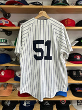 Load image into Gallery viewer, Vintage Majestic New York Yankees Bernie Williams Pinstripe Jersey Large
