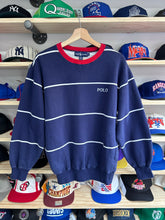 Load image into Gallery viewer, Vintage Polo Ralph Lauren Striped Crewneck Sweater Medium
