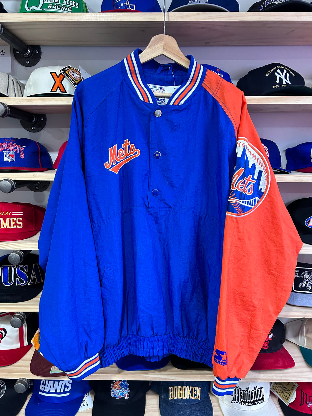 Vintage Starter New York Mets Windbreaker Jacket XL