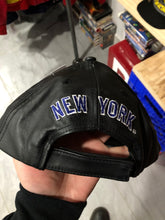 Load image into Gallery viewer, Vintage MLB New York Yankees Leather Velcro Back Hat

