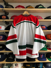 Load image into Gallery viewer, Vintage CCM Air-Knit New Jersey Devils Christmas Jersey Size Large
