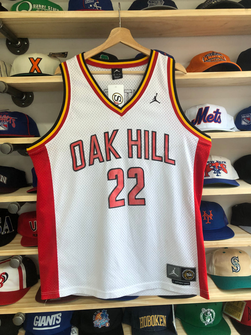 Vintage Jordan Brand Oak Hill Carmelo Anthony Jersey Size Large