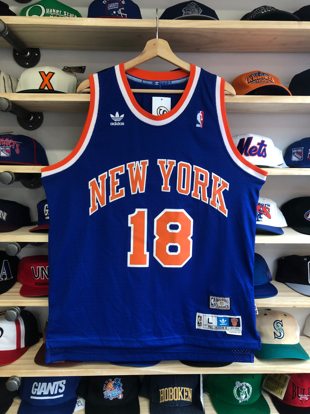 Adidas Hardwood Classics New York Knicks Phil Jackson Jersey Size Large
