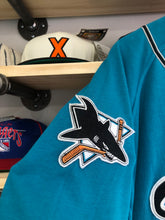Load image into Gallery viewer, Vintage Starter NHL San Jose Sharks Baseball Jersey Size Medium
