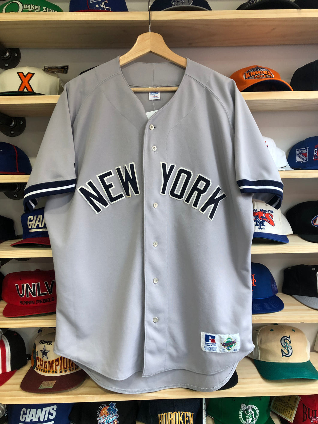 Vintage Russell Athletic Authentic New York Yankees David Cone Jersey Size 44 / Large