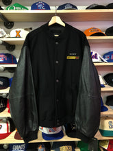 Load image into Gallery viewer, Vintage Deadstock Sony Betamax SX Promo Leather/Wool Varsity Jacket Size Large
