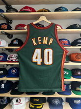 Load image into Gallery viewer, Vintage Champion Seattle SuperSonics Shawn Kemp Authentic Jersey Size 48/XL
