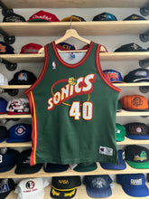 Load image into Gallery viewer, Vintage Champion Seattle SuperSonics Shawn Kemp Authentic Jersey Size 48/XL
