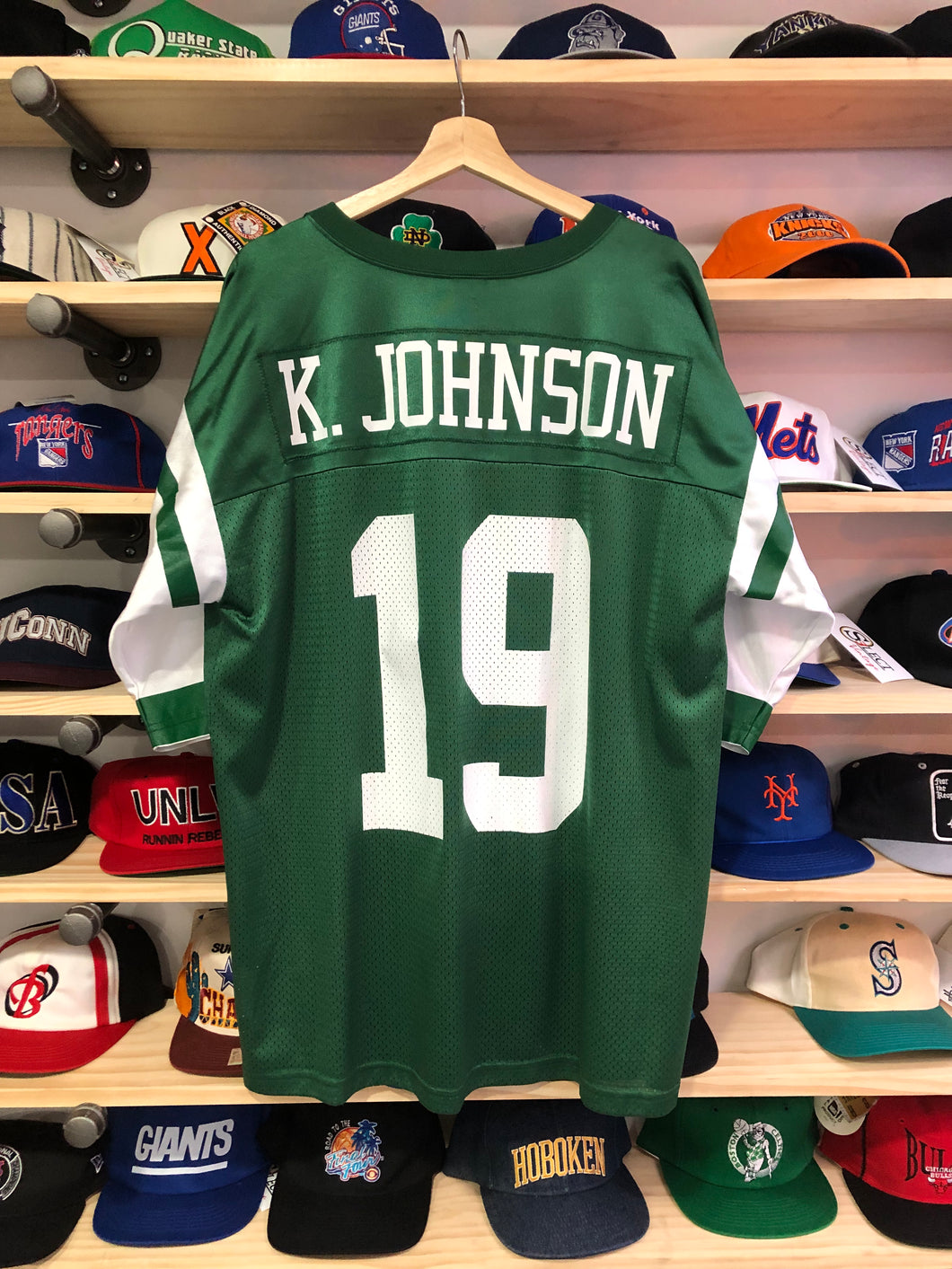 Vintage Nike NFL New York Jets Keyshawn Johnson Jersey Size Large