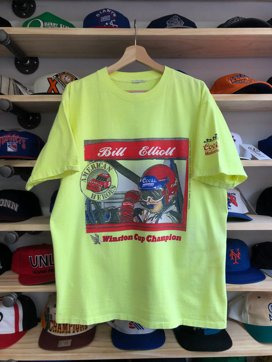 Vintage Bill Elliot Winston Cup Champion Tee Size XL