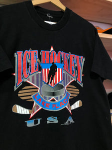 Vintage USA Ice Hockey Lake Placid Tee Size Medium/Large