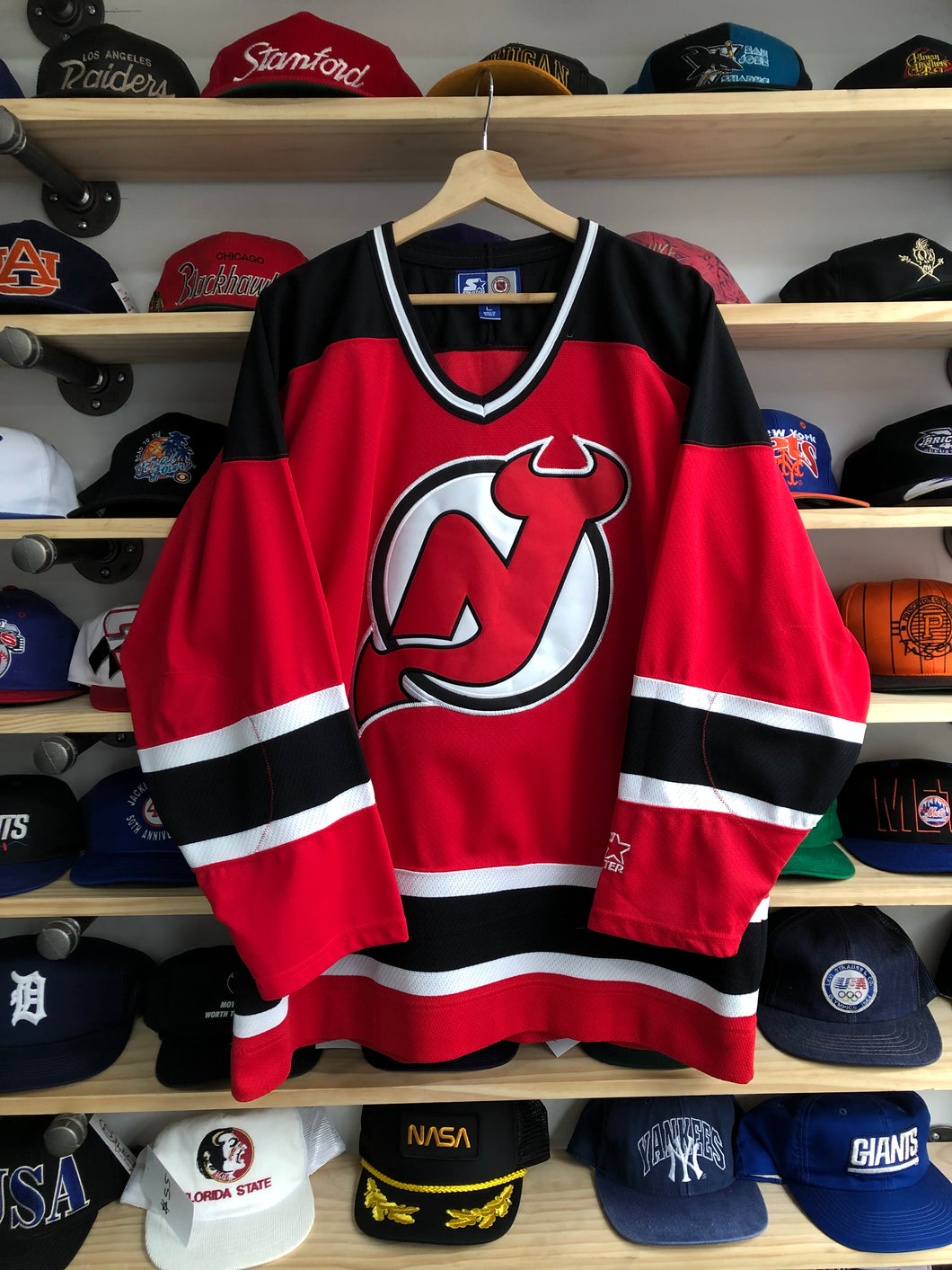 Vintage Starter New Jersey Devils Blank Jersey Size Large