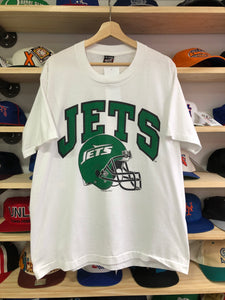 Vintage 1993 NFL New York Jets Helmet Tee Size XL