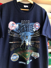 Load image into Gallery viewer, 2009 World Series Yankees VS Phillies Parking Lot Boot Tee Size XL
