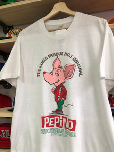 Vintage 1987 Paper Thin Pepino The Italian Mouse Tee Size Large/XL