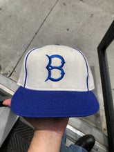 Load image into Gallery viewer, Vintage Brooklyn Dodgers Wool Annco Fitted Hat Size 7 1/8
