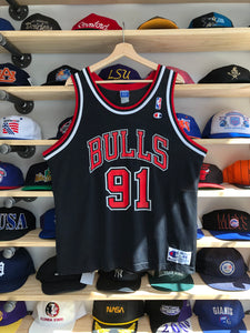 Vintage Champion Chicago Bulls Dennis Rodman Jersey Size 44/Large