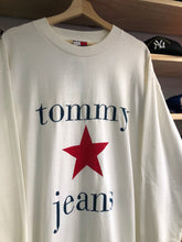 Load image into Gallery viewer, Vintage Tommy Hilfiger Jeans Spellout Long Sleeve Tee Size XXL
