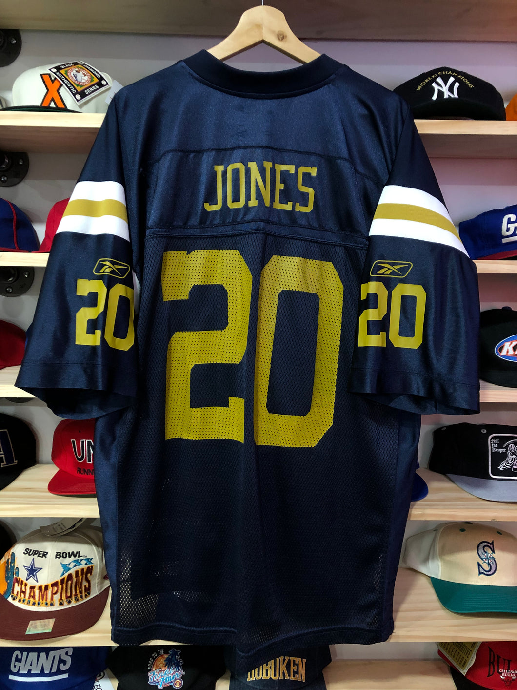 Vintage Reebok NFL New York Giants Jones Throwback Jersey Size Large