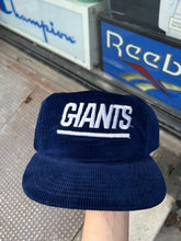 Load image into Gallery viewer, Vintage New York Giants Spellout Corduroy Snapback
