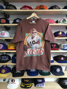 Vintage Salem Sportswear Cleveland Browns Bernie Kosar Player Tee Size Large