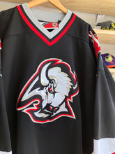 Load image into Gallery viewer, Vintage Pro Player Buffalo Sabers Goat Head Jersey Size 2XL
