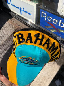Vintage The Bahamas Wave Style Velcro Back Hat
