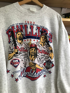 Vintage 1993 Philadelphia Phillies NLCS Champions Crewneck Size Medium