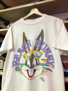 Vintage 1988 Looney Tunes Bugs Bunny Beach Tee Size Large