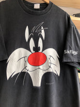 Load image into Gallery viewer, Vintage 1996 Six Flags Looney Tunes Sylvester Face Tee Size 2XL
