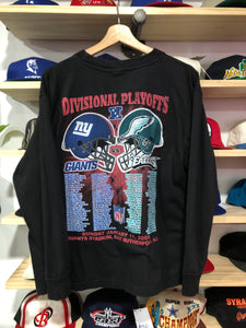 2009 NFL Playoffs Giants Vs Eagles Long Sleeve Tee Size Small/Medium