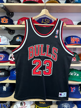 Load image into Gallery viewer, Vintage 90s Champion Chicago Bulls Jordan Black Jersey 48 XL

