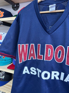 Vintage Waldorf Astoria Stitched Mesh Baseball Jersey Large