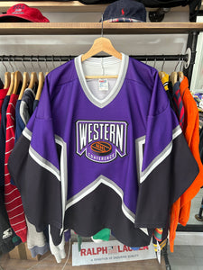 Vintage 1996 NHL Western Conference All Star Game Jersey Blank Large