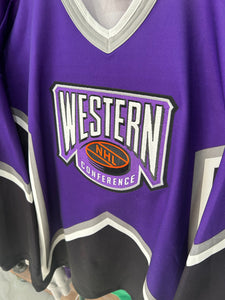 Vintage 1996 NHL Western Conference All Star Game Jersey Blank Large