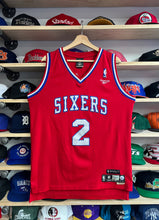 Load image into Gallery viewer, Vintage Reebok Hardwood Classics Sixers Moses Malone Jersey Size Medium

