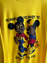 Load image into Gallery viewer, Vintage 1980s Yo Baby Mickey / Minnie Mouse Bootleg Designer Crewneck Medium
