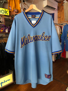 Vintage 2000s Cooperstown Collection Milwaukee Brewers Jersey Size XXL