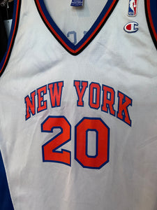 Vintage NBA Champion Allan Houston New York Knicks Jersey Sz 44