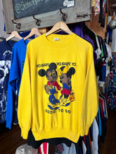Load image into Gallery viewer, Vintage 1980s Yo Baby Mickey / Minnie Mouse Bootleg Designer Crewneck Medium
