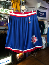 Load image into Gallery viewer, Vintage 90s Champion NBA Detroit Pistons Mesh Basketball Shorts Size XL
