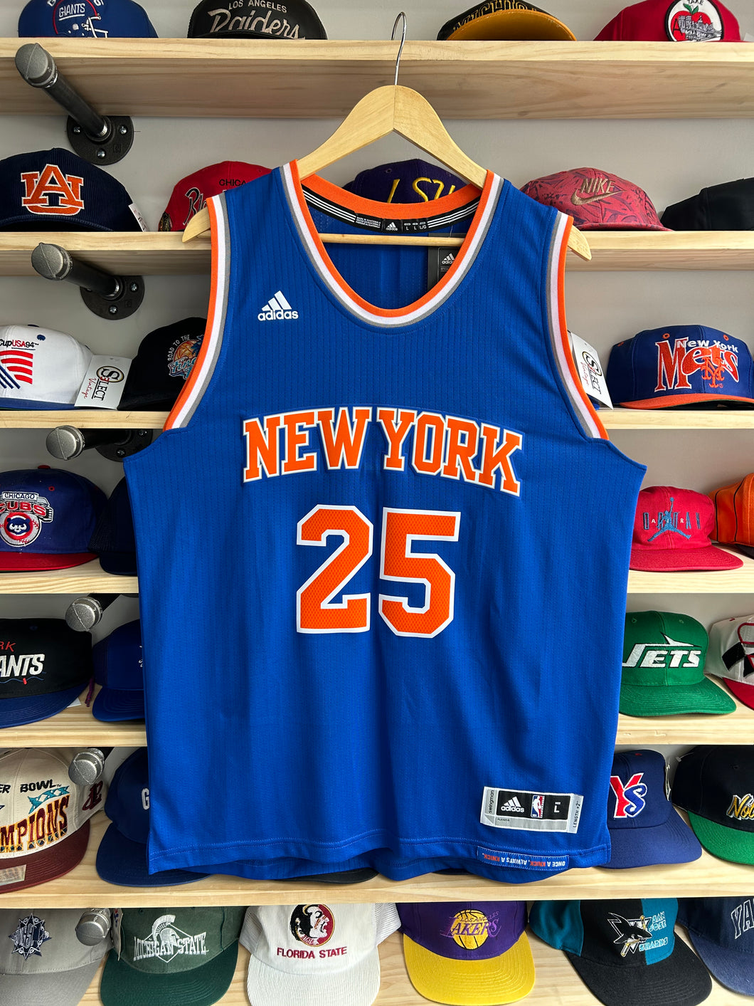 New York Knicks Adidas Derrick Rose Swingman Jersey Large NWT
