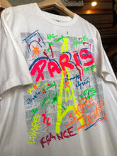 Load image into Gallery viewer, Vintage Paris Colorful Paint Tee Size XL
