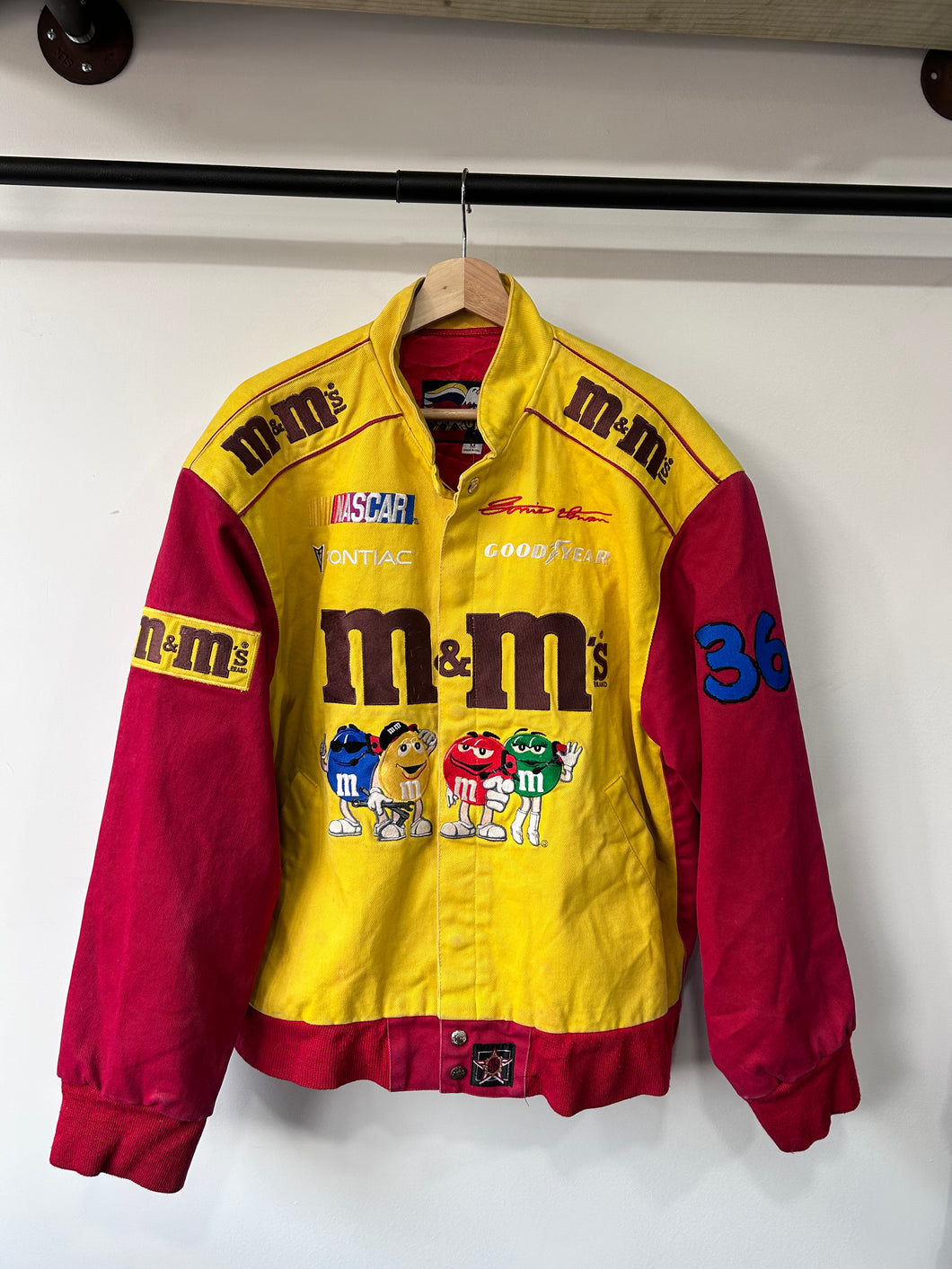 Vintage Jeff Hamilton M&M’s Racing Nascar Jacket Medium