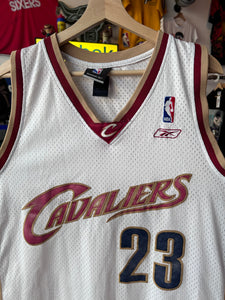 LeBRON JAMES  Cleveland Cavaliers 2003 Away Reebok Throwback NBA  Basketball Jersey