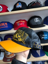 Load image into Gallery viewer, Vintage Leather Michigan Wolverines Hat
